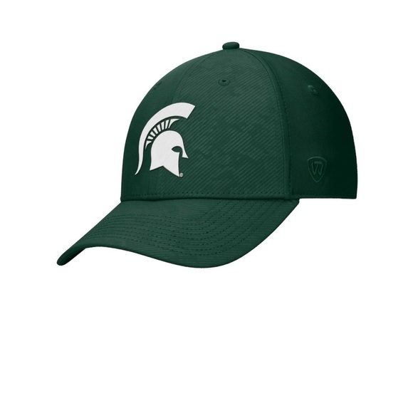 Like New Michigan State Spartans Green White Logo Embroidered Velcro - Picture 1 of 10